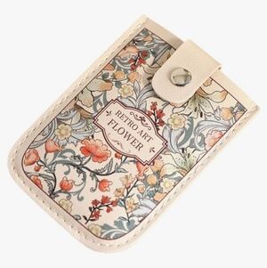 Pull Out Card Holder Wallet Vintage Bohemian Design RFID Blocking NWT